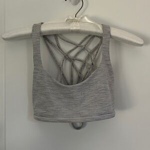 Lululemon Free to Be Sports Bra - Grey White Strip